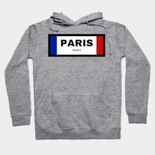 Paris City in French Flag Hoodie